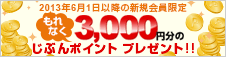 �ő�5,000�~���̂��Ԃ�|�C���g�v���[���g�I�I�L�����y�[��