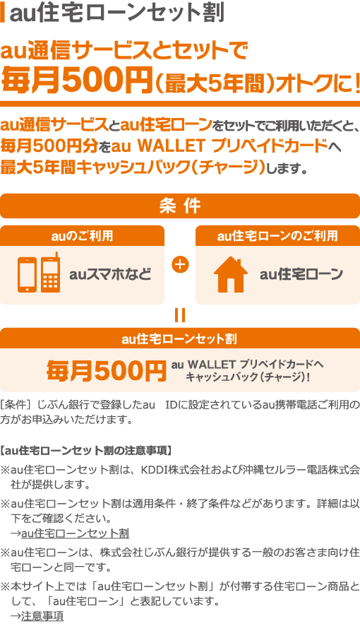 au住宅ローンセット割