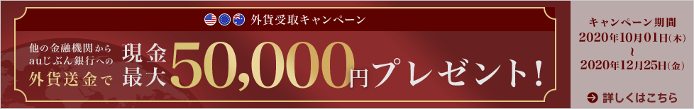 外貨受取キャンペーン
