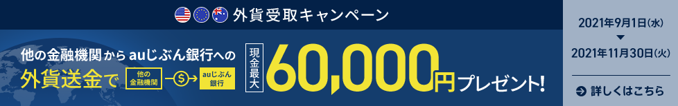 外貨受取キャンペーン