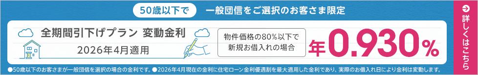 全期間引下げプラン変動金利