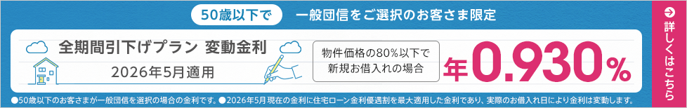 全期間引下げプラン変動金利