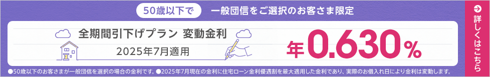 全期間引下げプラン変動金利