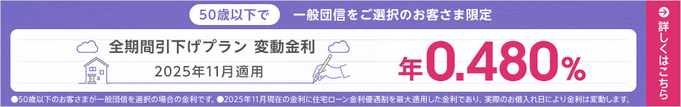 全期間引下げプラン変動金利