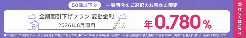 全期間引下げプラン変動金利