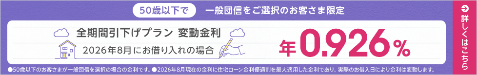 全期間引下げプラン変動金利
