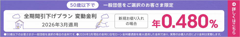 全期間引下げプラン変動金利