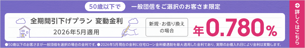 全期間引下げプラン変動金利