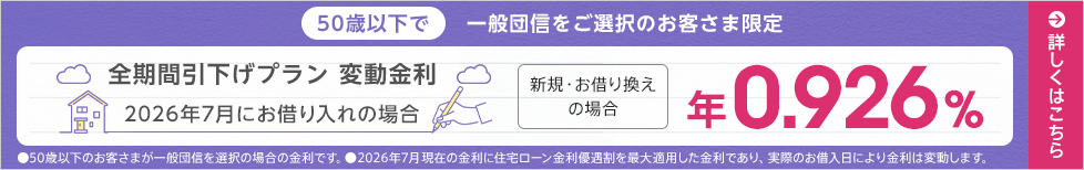 全期間引下げプラン変動金利