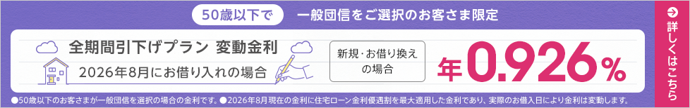 全期間引下げプラン変動金利