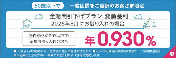 全期間引下げプラン変動金利
