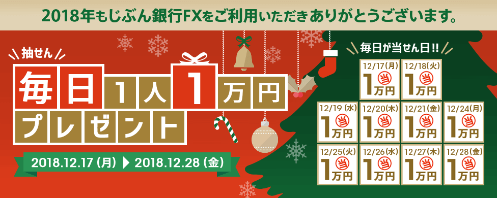 毎日抽せん！「毎日1人に１万円」プレゼント