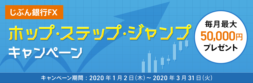 じぶん銀行FX ホップ・ステップ・ジャンプキャンペーン