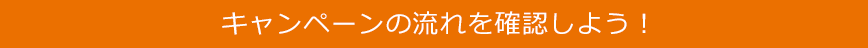 キャンペーンの流れを確認しよう！