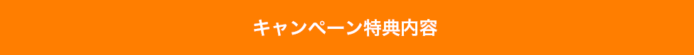 キャンペーン特典内容