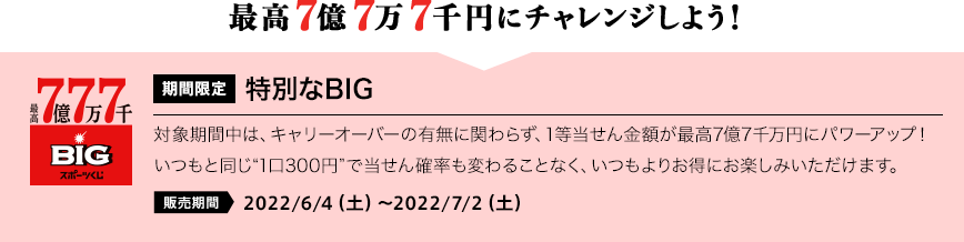 最高7億7万7千円にチャレンジしよう！