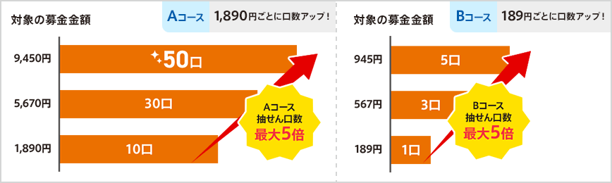 対象の募金金額