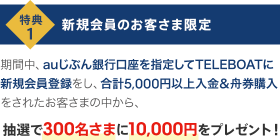 ボートレースキャンペーン | auじぶん銀行