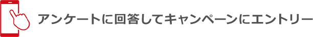 アンケートに回答してキャンペーンにエントリー
