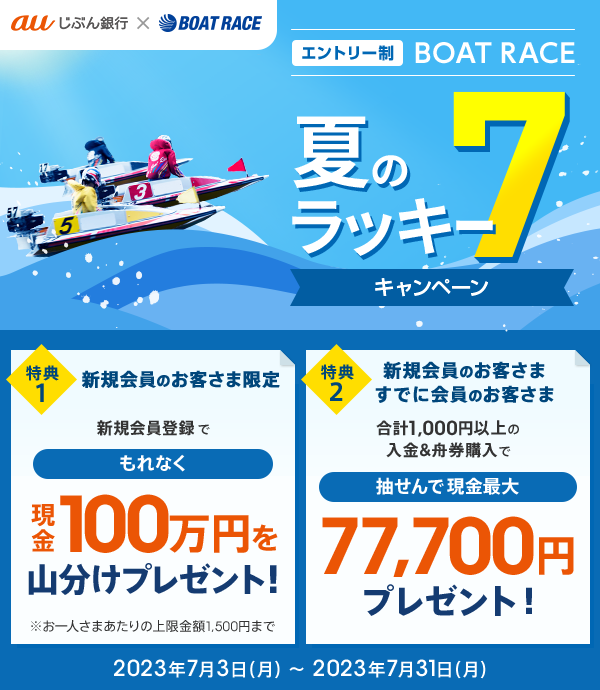 ボートレースキャンペーン | auじぶん銀行