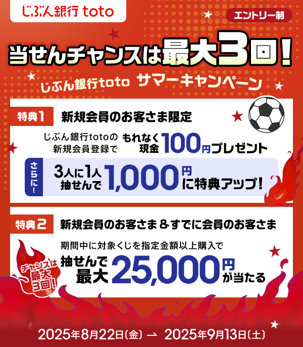 totoキャンペーン実施中！ | auじぶん銀行