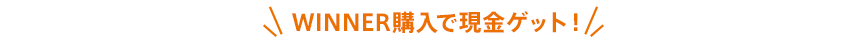 WINNER購入で現金ゲット!