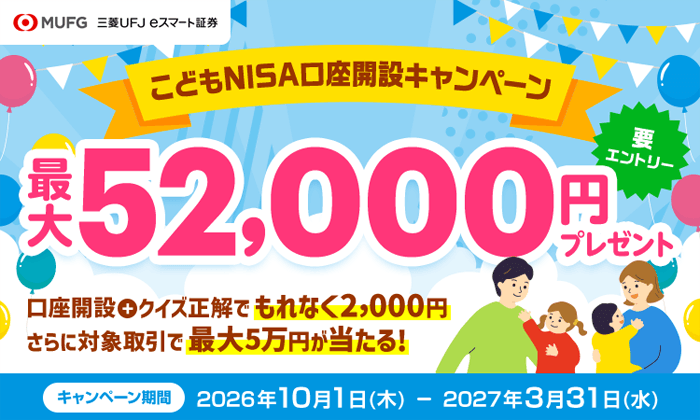 こどもNISA口座開設キャンペーン | auじぶん銀行