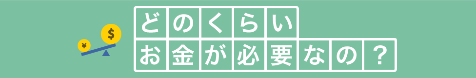 どのくらいお金が必要なの？