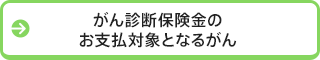 がん診断保険金のお支払対象となるがん