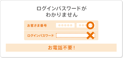 ログインパスワードがわかりません