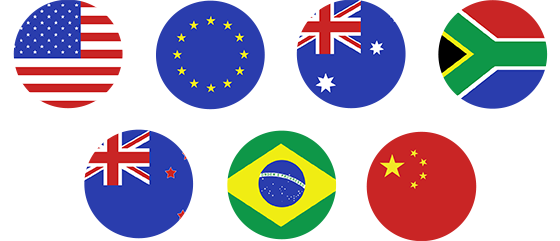 ロゴ:各国の国旗