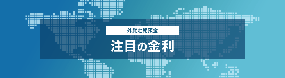 外貨定期預金 注目の金利