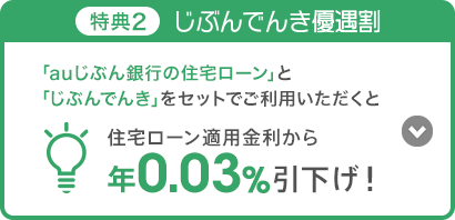 特典2 じぶんでんき優遇割