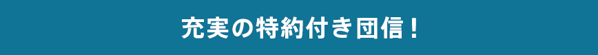 充実の特約付き団信！