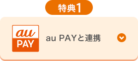 特典1 au PAYと連携