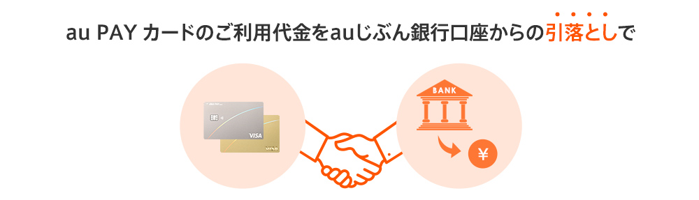 au PAY カードのご利用代金をauじぶん銀行口座からの引落としで