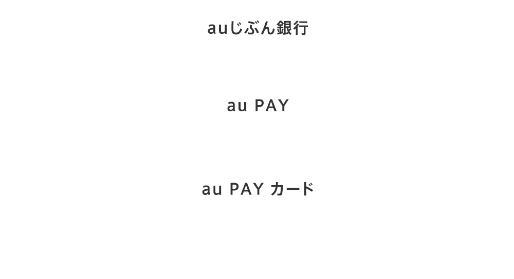 auじぶん銀行 au PAY  au PAY カード