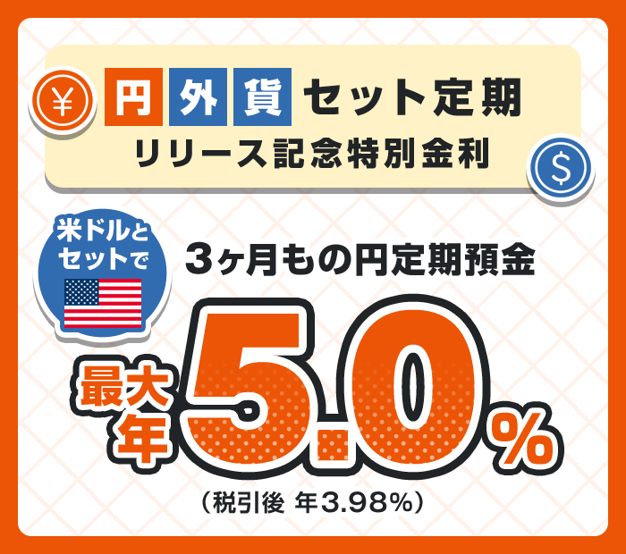円外貨セット定期リリース記念 | auじぶん銀行