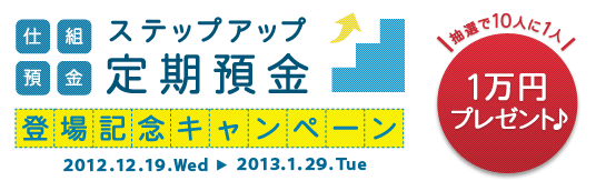 『ステップアップ定期預金』登場記念キャンペーン