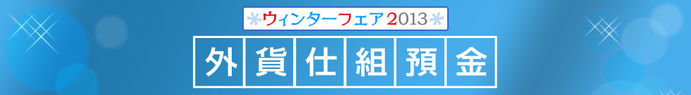 ウィンターフェア2013　外貨仕組預金