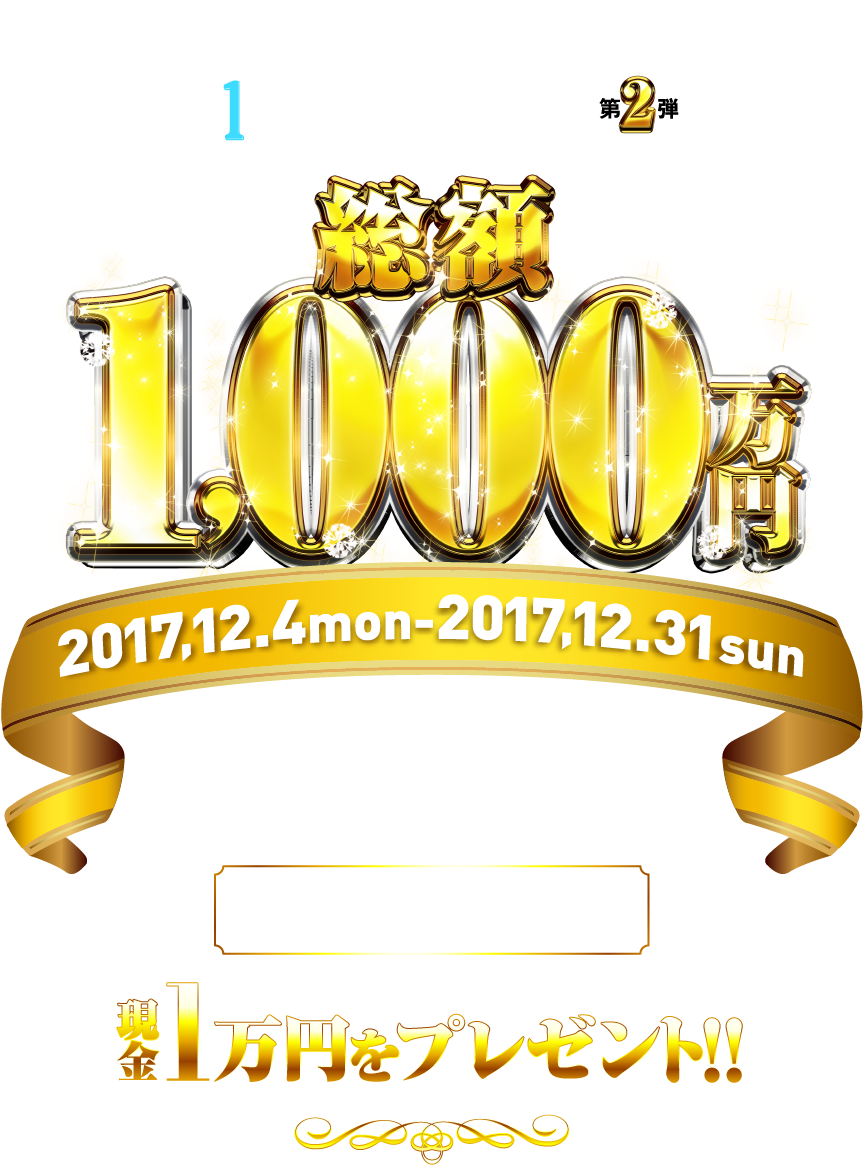 じぶん銀行×BOAT RACE 1周年ありがとうキャンペーン第2弾 総額1,000万円 2017,12.4mon - 2017,12.31sun 