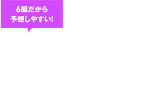 ボートレースってなに？6艇だから予想しやすい！6艇のボートが競い合う競技。出走数が公営競技の中で最も少なく予想がしやすいため、的中率が高い！