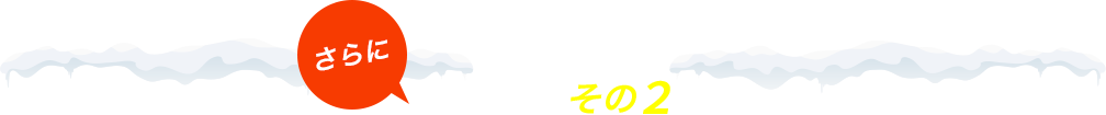 お得な特典 その２