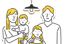 家族のイラスト