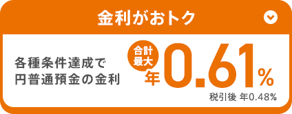 金利がおトク