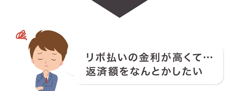 リボ払いの金利が高くて… 返済額をなんとかしたい