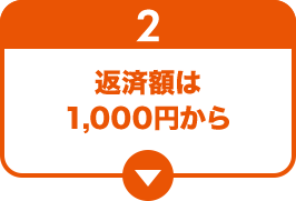 2 返済額は1,000円から