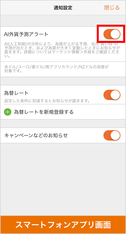 ご利用方法 Ai外貨予測 外貨預金 Auじぶん銀行 ご利用方法 Ai外貨予測 外貨預金 Auじぶん銀行