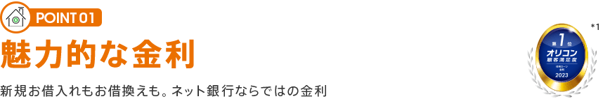 POINT 01 魅力的な金利