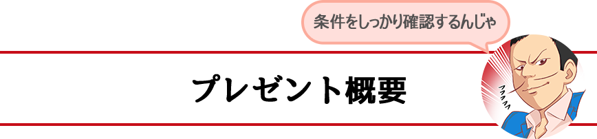 プレゼント概要